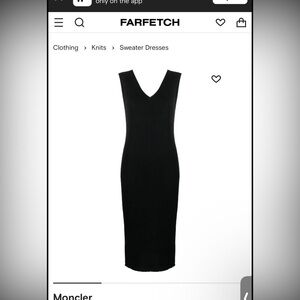 Moncler midi netted midi dress